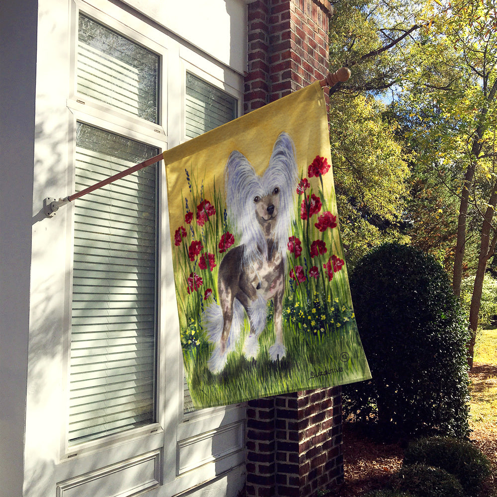 Chinese Crested Flag Canvas House Size  the-store.com.
