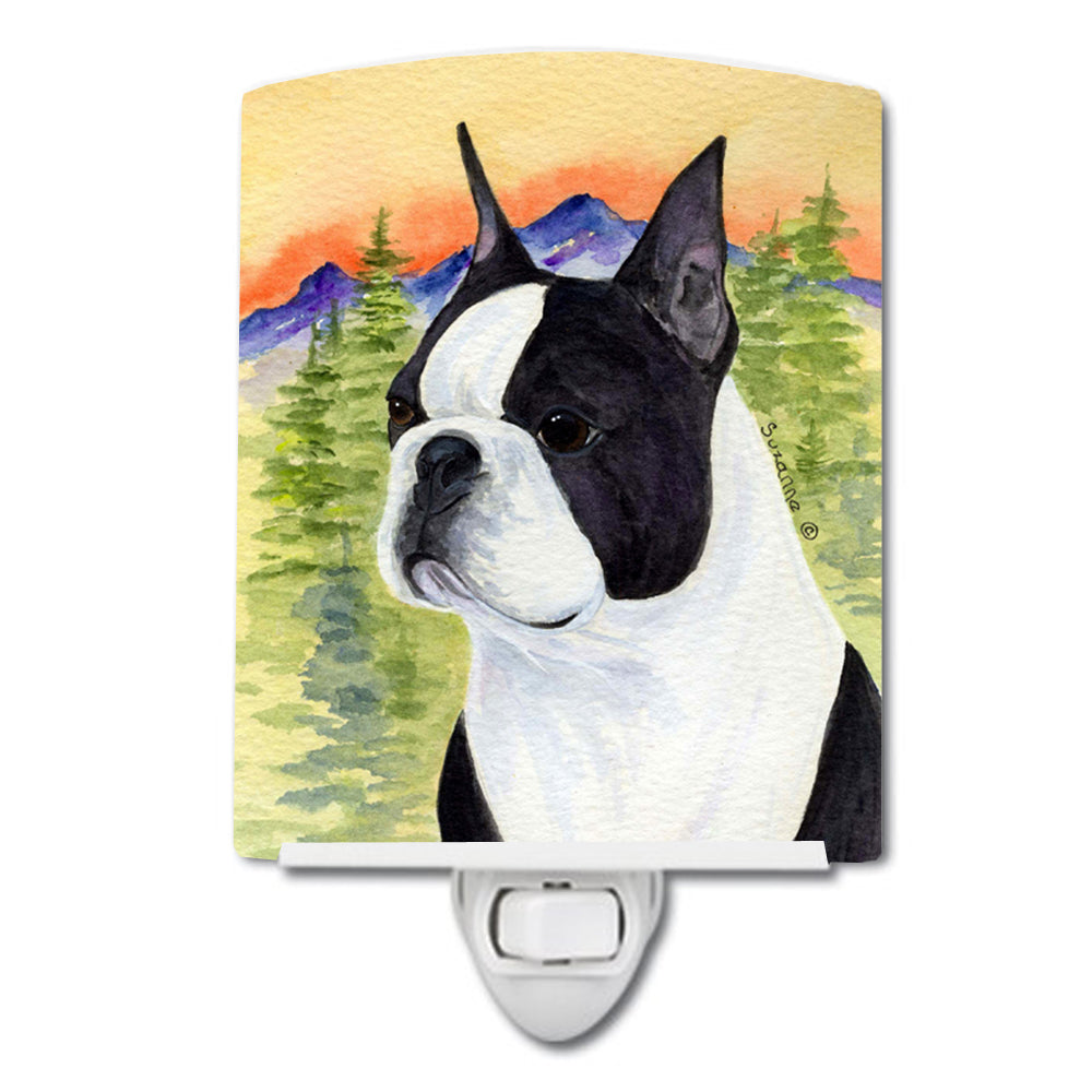 Boston Terrier Ceramic Night Light SS8187CNL - the-store.com