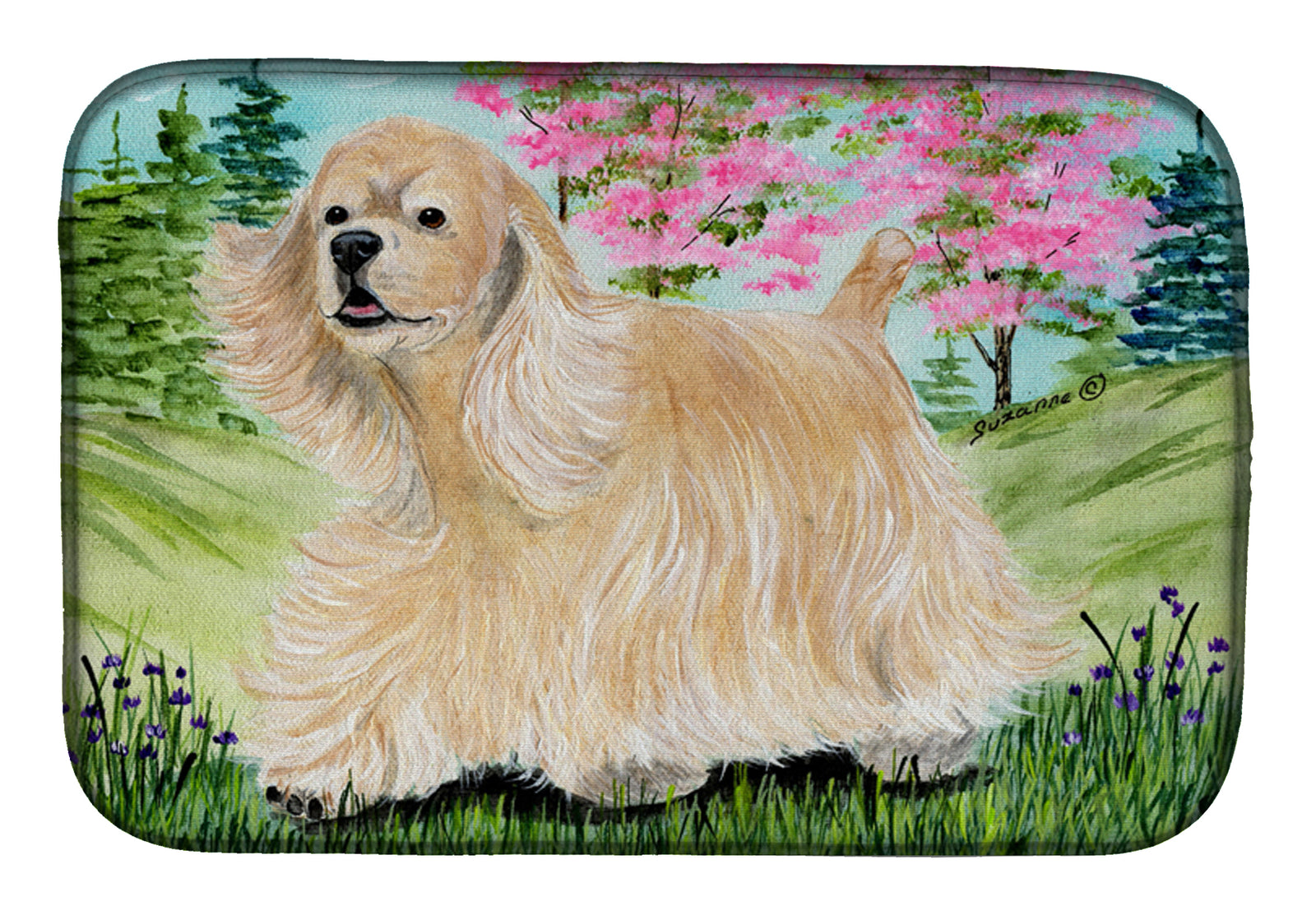 Cocker Spaniel Dish Drying Mat SS8189DDM  the-store.com.