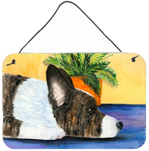 Corgi Indoor Aluminium Metal Wall or Door Hanging Prints by Caroline's Treasures