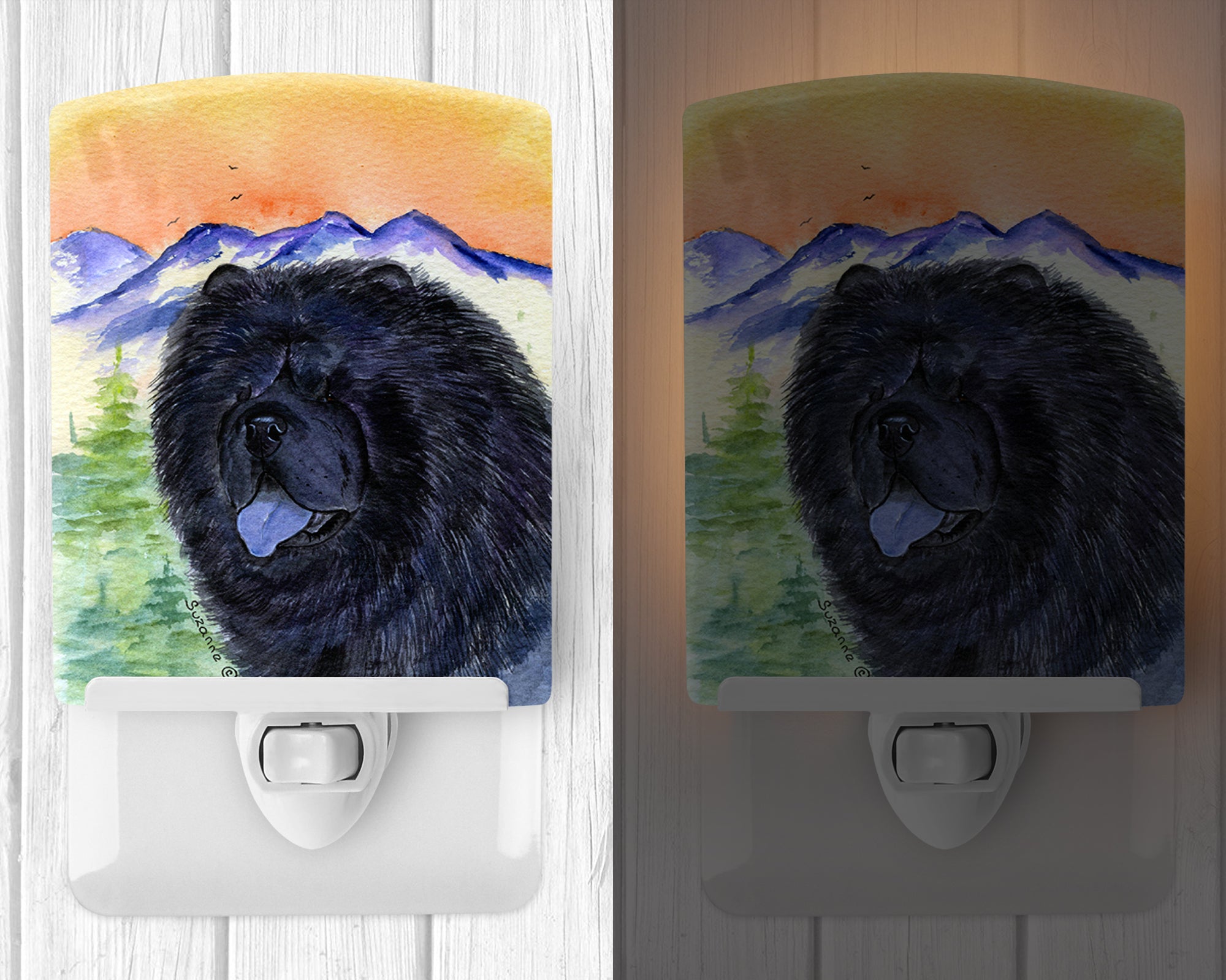 Chow Chow Ceramic Night Light SS8191CNL - the-store.com