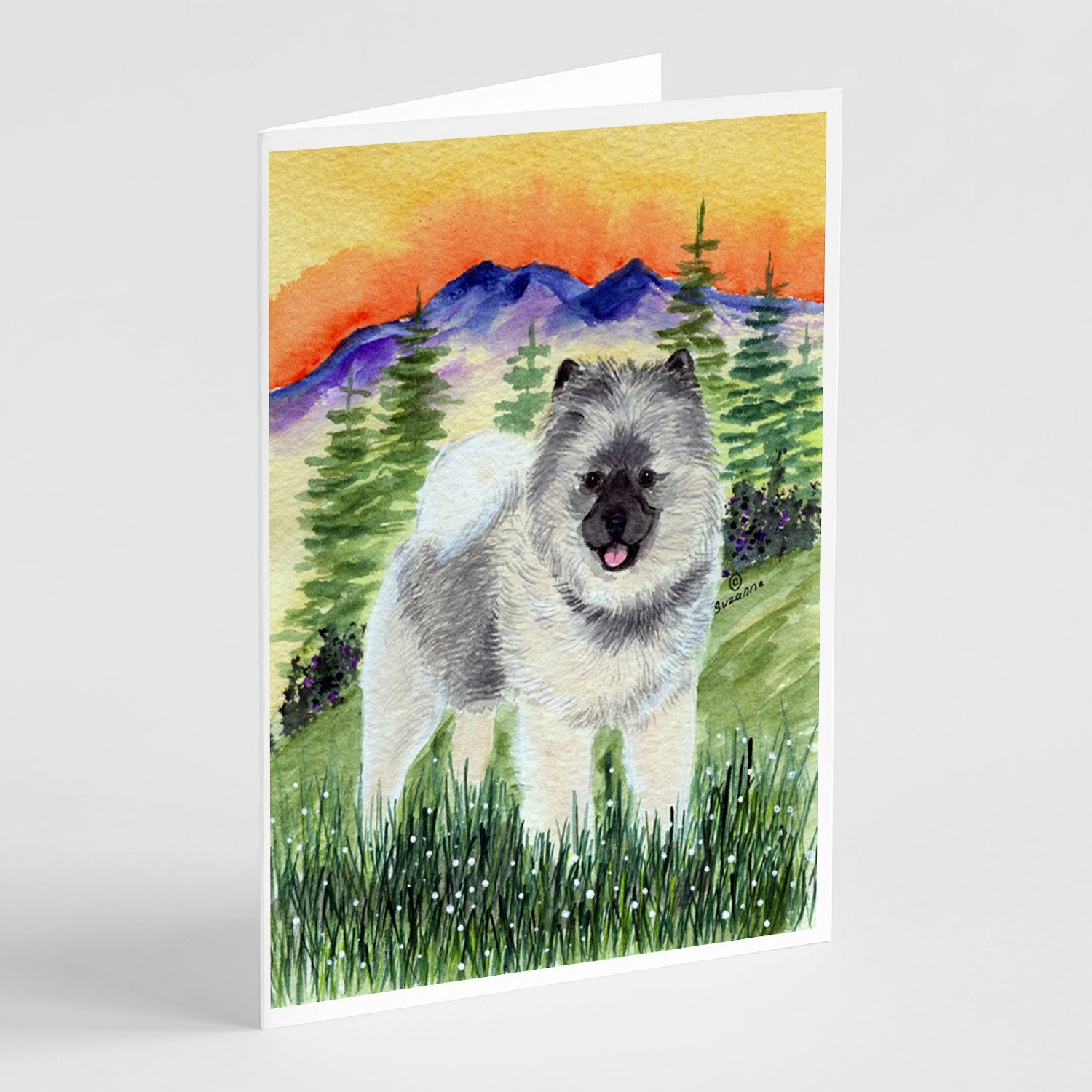 Buy this Keeshond Greeting Cards and Envelopes Pack of 8