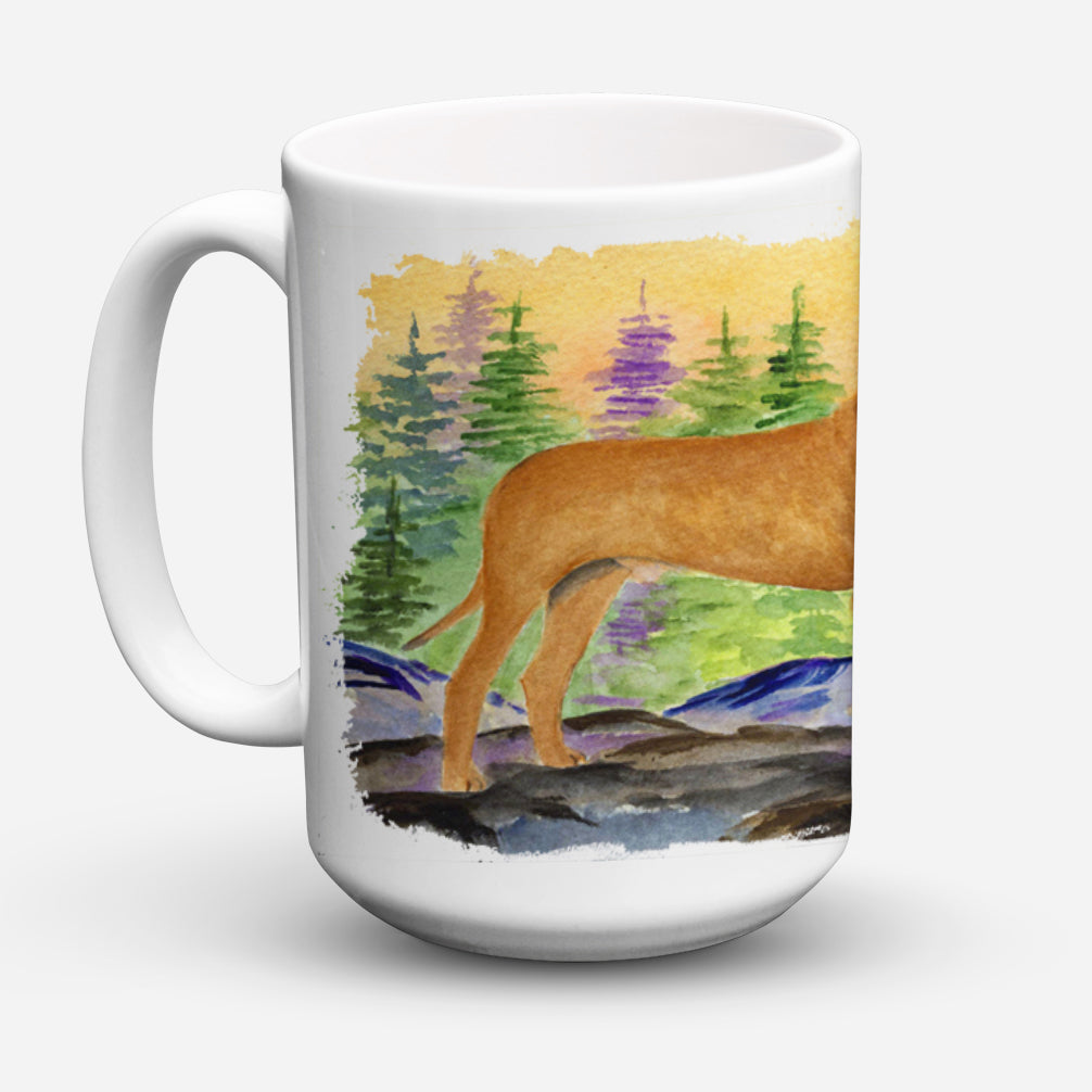 Tosa Inu Dishwasher Safe Microwavable Ceramic Coffee Mug 15 ounce SS8195CM15  the-store.com.