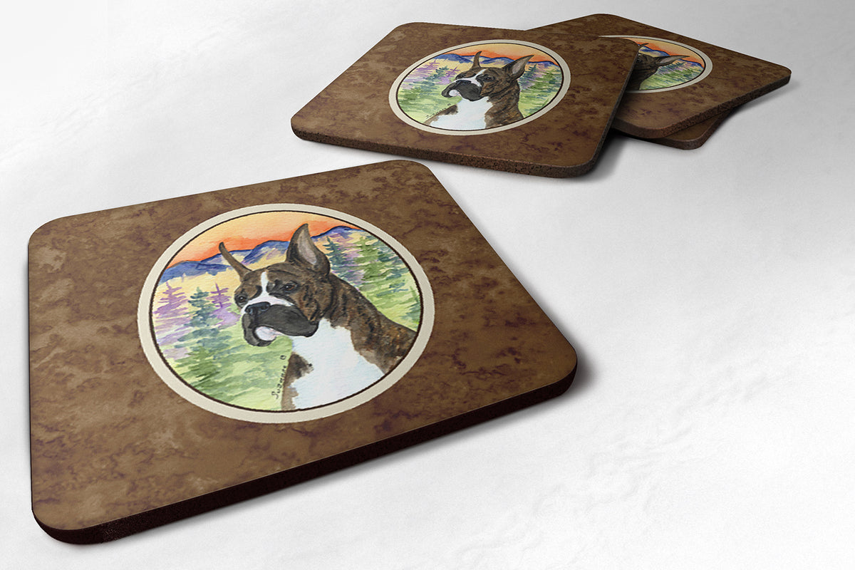 Set of 4 Boxer Foam Coasters - the-store.com