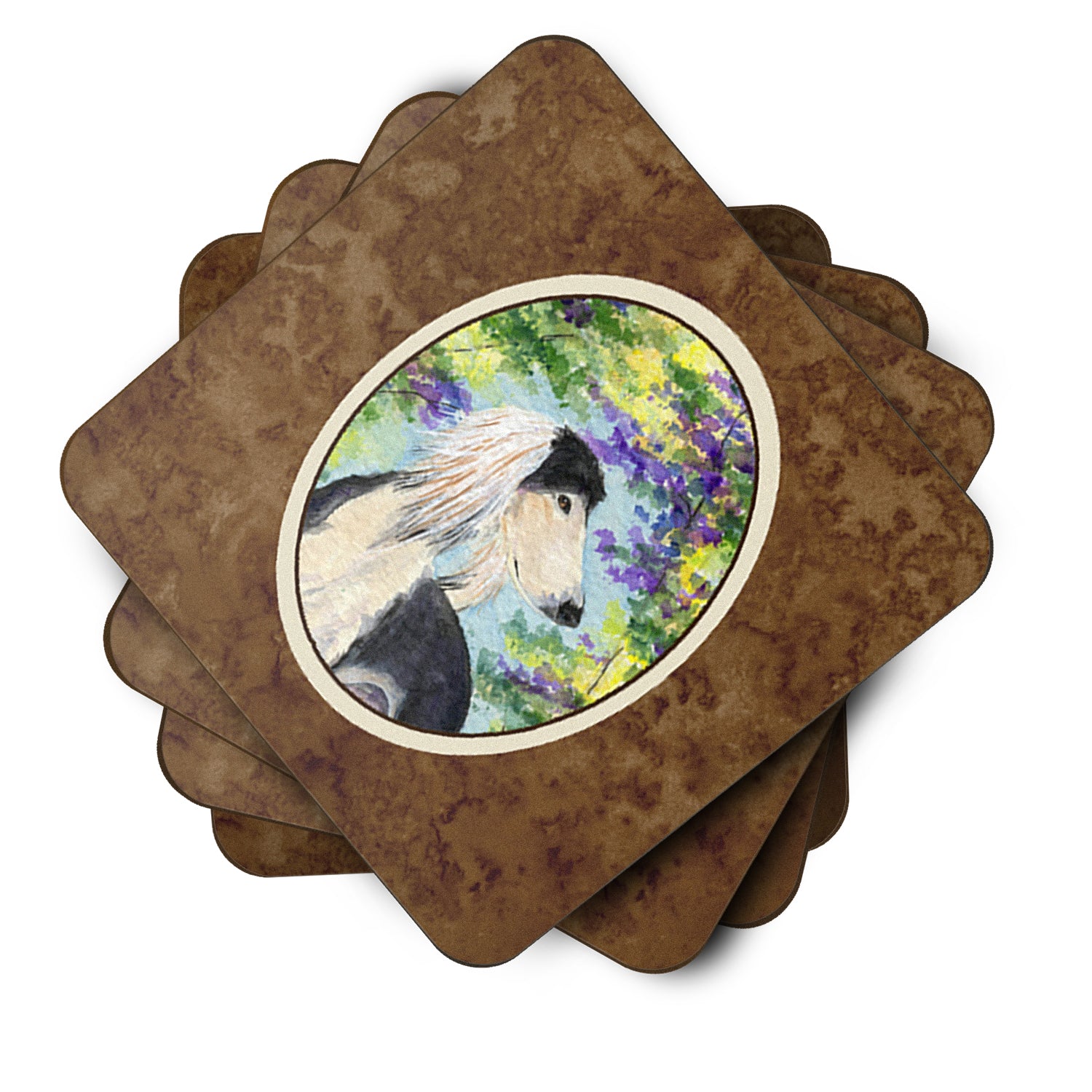 Set of 4 Saluki Foam Coasters - the-store.com