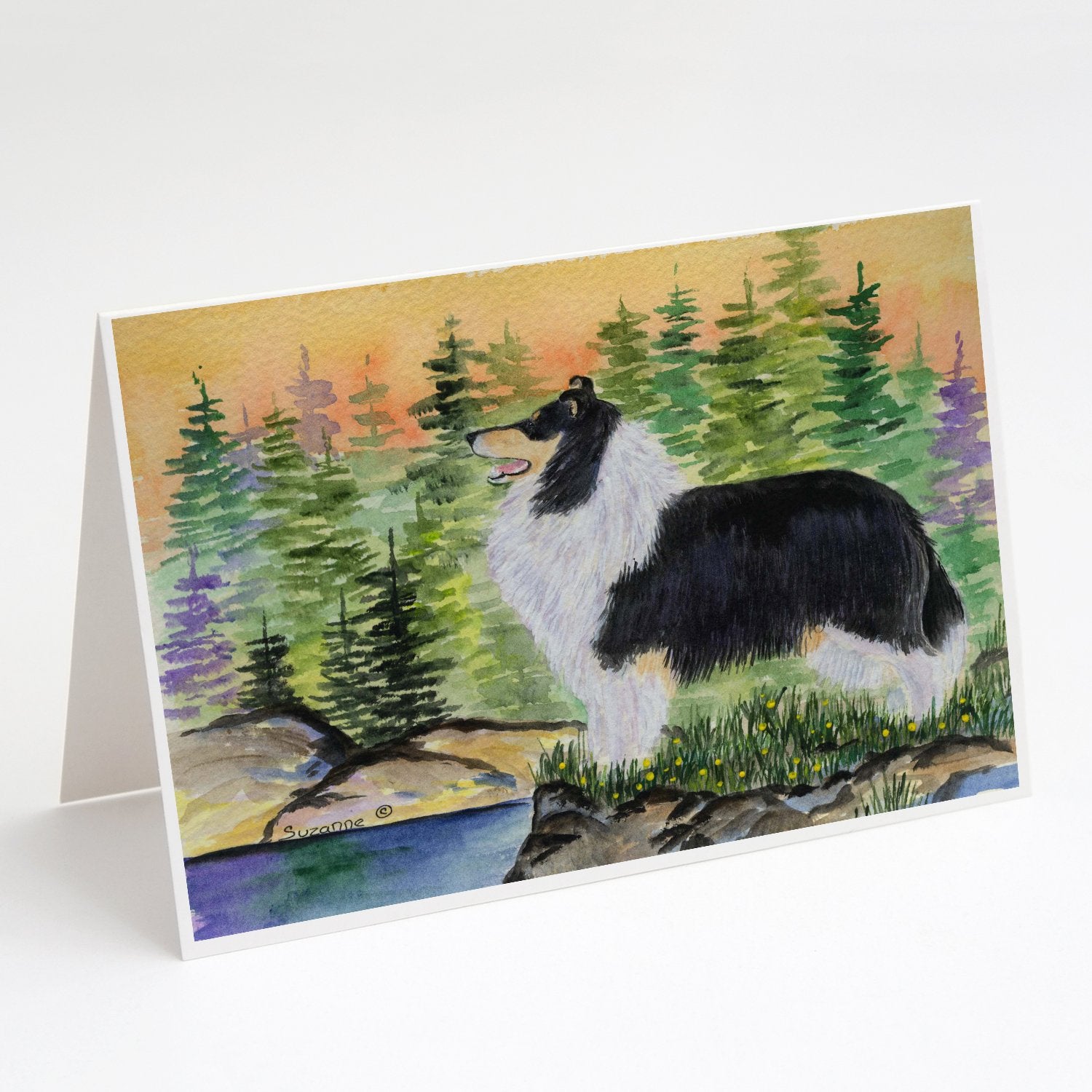 Buy this Collie Greeting Cards and Envelopes Pack of 8