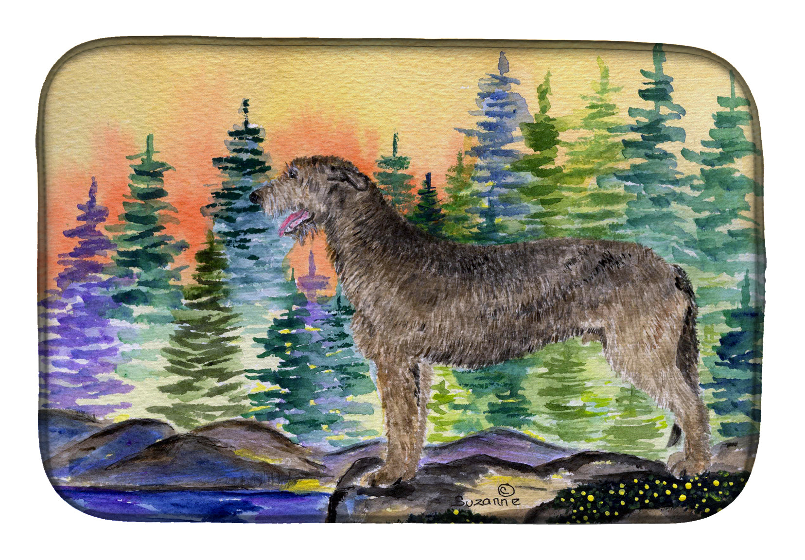 Irish Wolfhound Dish Drying Mat SS8205DDM  the-store.com.