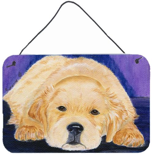 Golden Retriever Indoor Aluminium Metal Wall or Door Hanging Prints by Caroline's Treasures