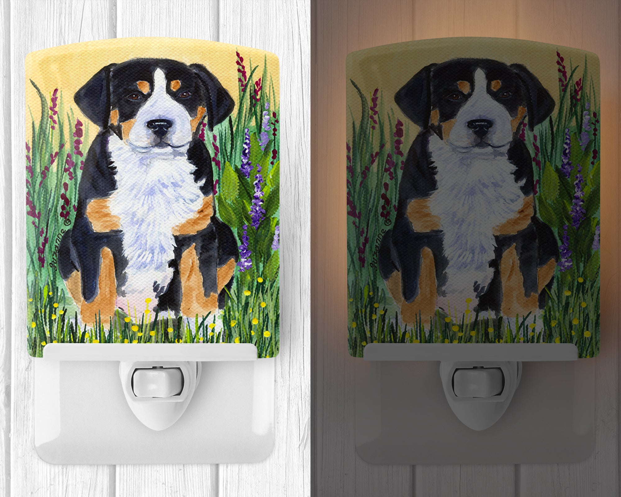 Greater Swiss Mountain Dog Ceramic Night Light SS8217CNL - the-store.com