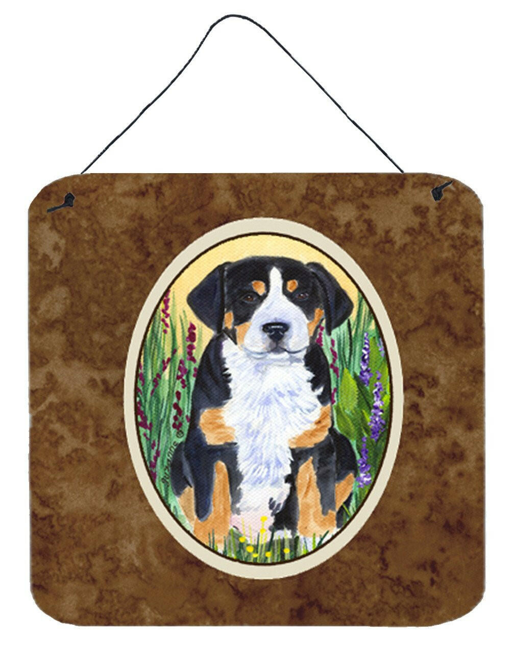 Greater Swiss Mountain Dog Aluminium Metal Wall or Door Hanging Prints by Caroline's Treasures