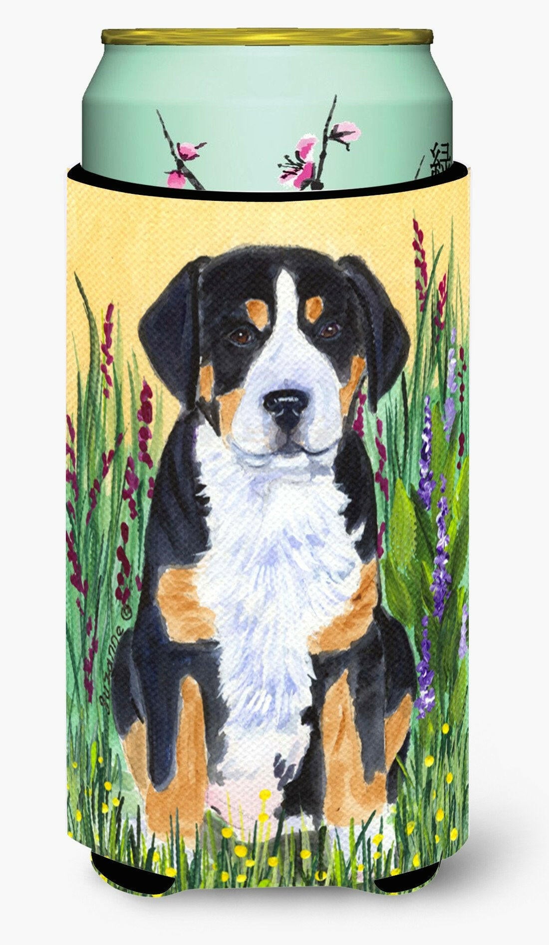 Greater Swiss Mountain Dog  Tall Boy Beverage Insulator Beverage Insulator Hugger by Caroline&#39;s Treasures