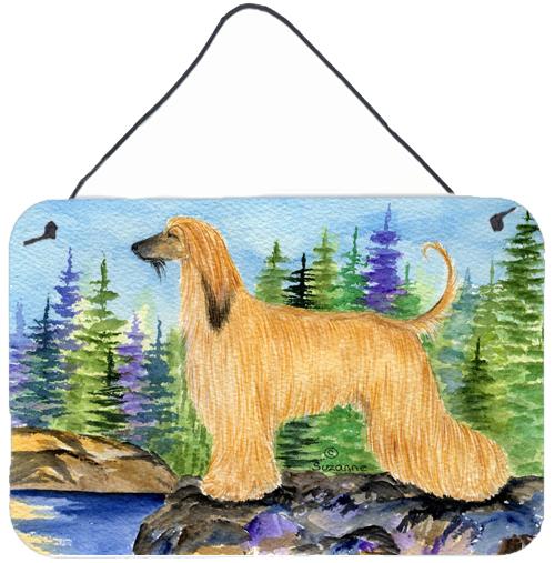 Afghan Hound Indoor Aluminium Metal Wall or Door Hanging Prints by Caroline's Treasures