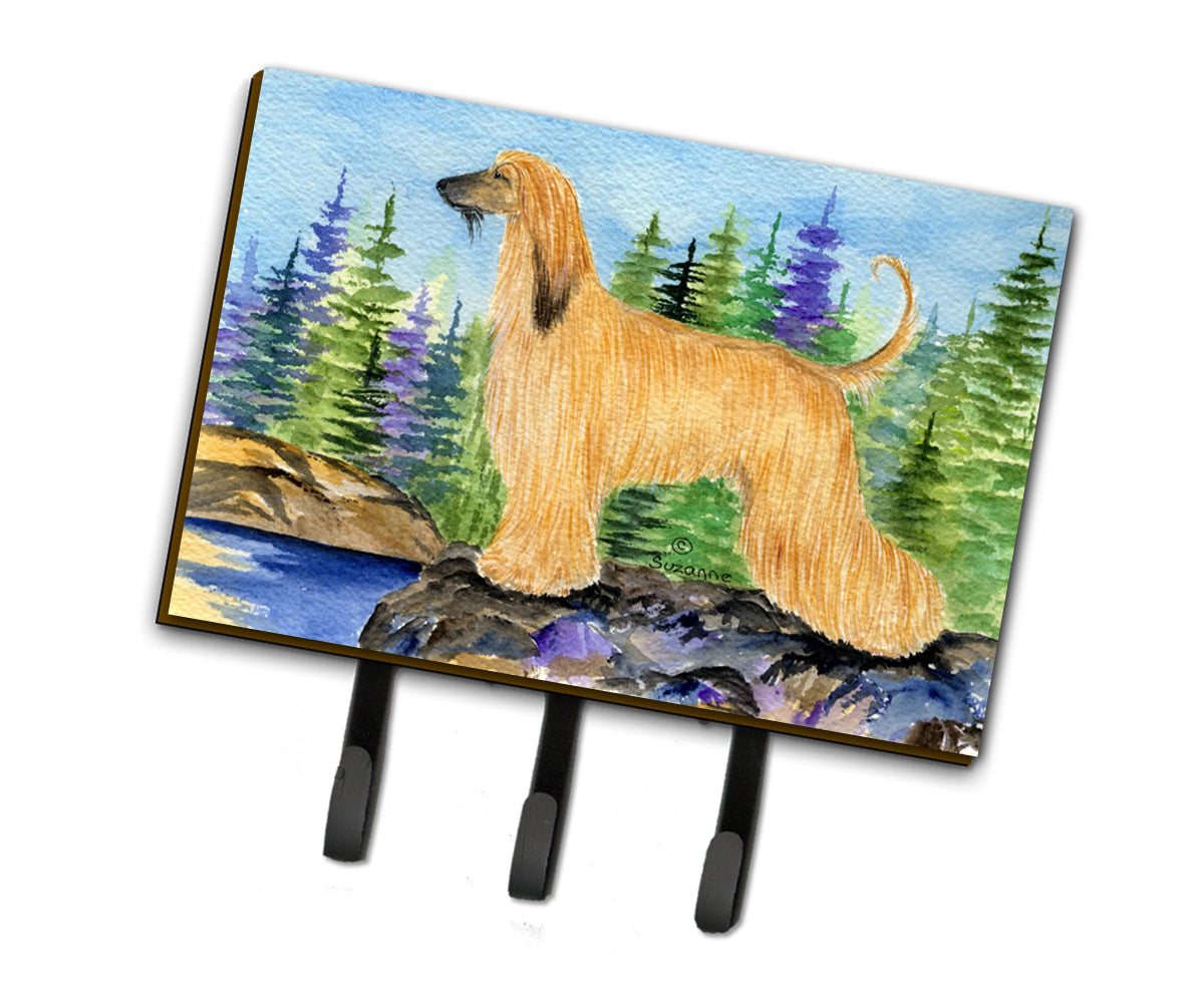 Afghan Hound Leash Holder or Key Hook  the-store.com.