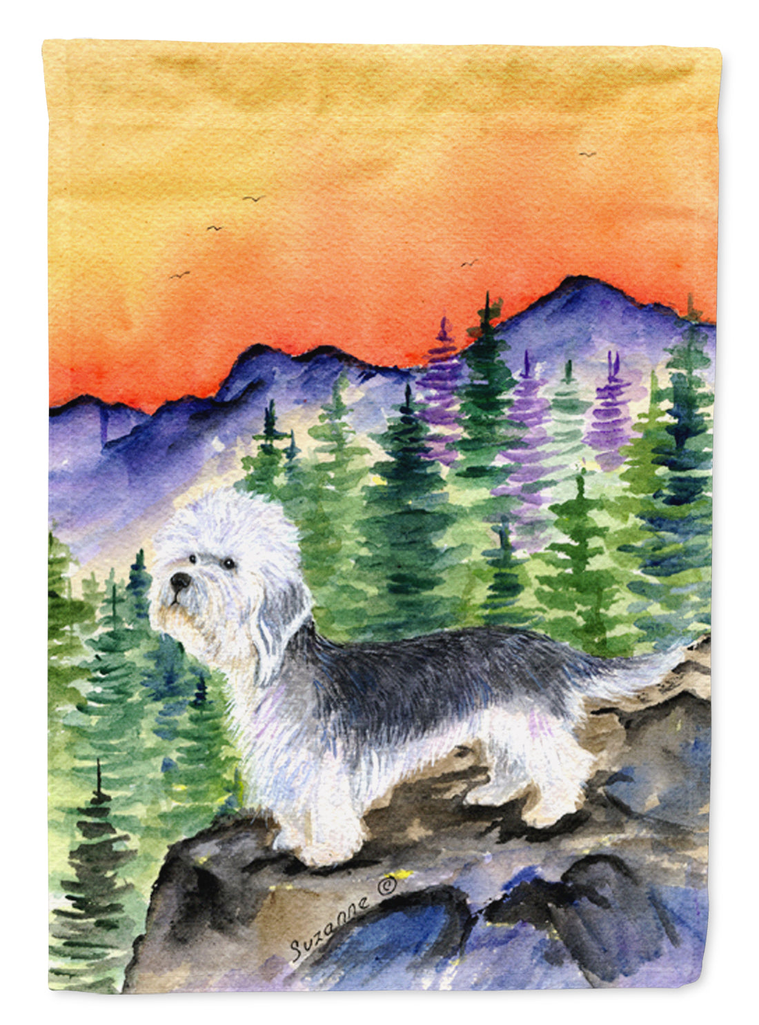 Dandie Dinmont Terrier Flag Canvas House Size  the-store.com.