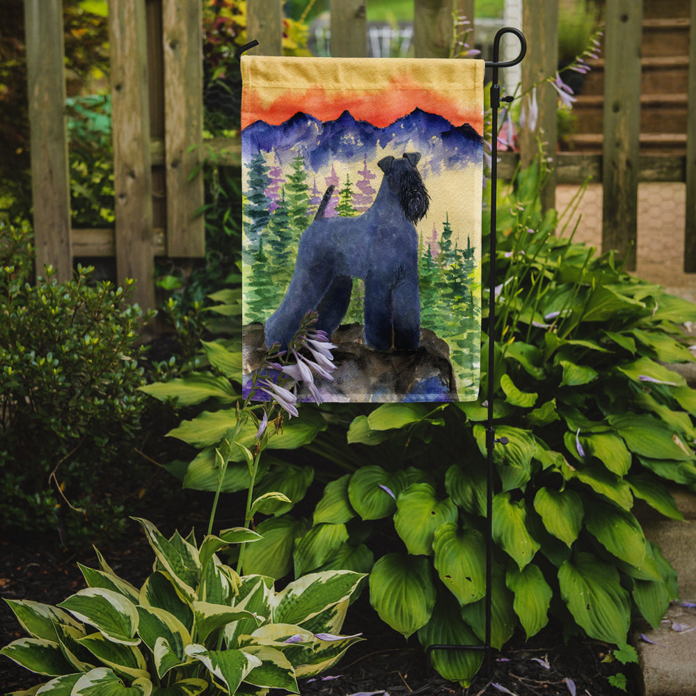 Kerry Blue Terrier Flag Garden Size.