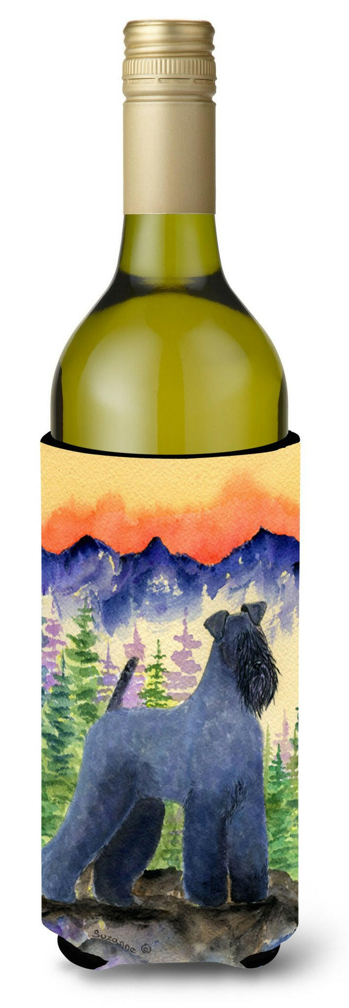 Kerry Blue Terrier Wine Bottle Beverage Insulator Beverage Insulator Hugger by Caroline&#39;s Treasures