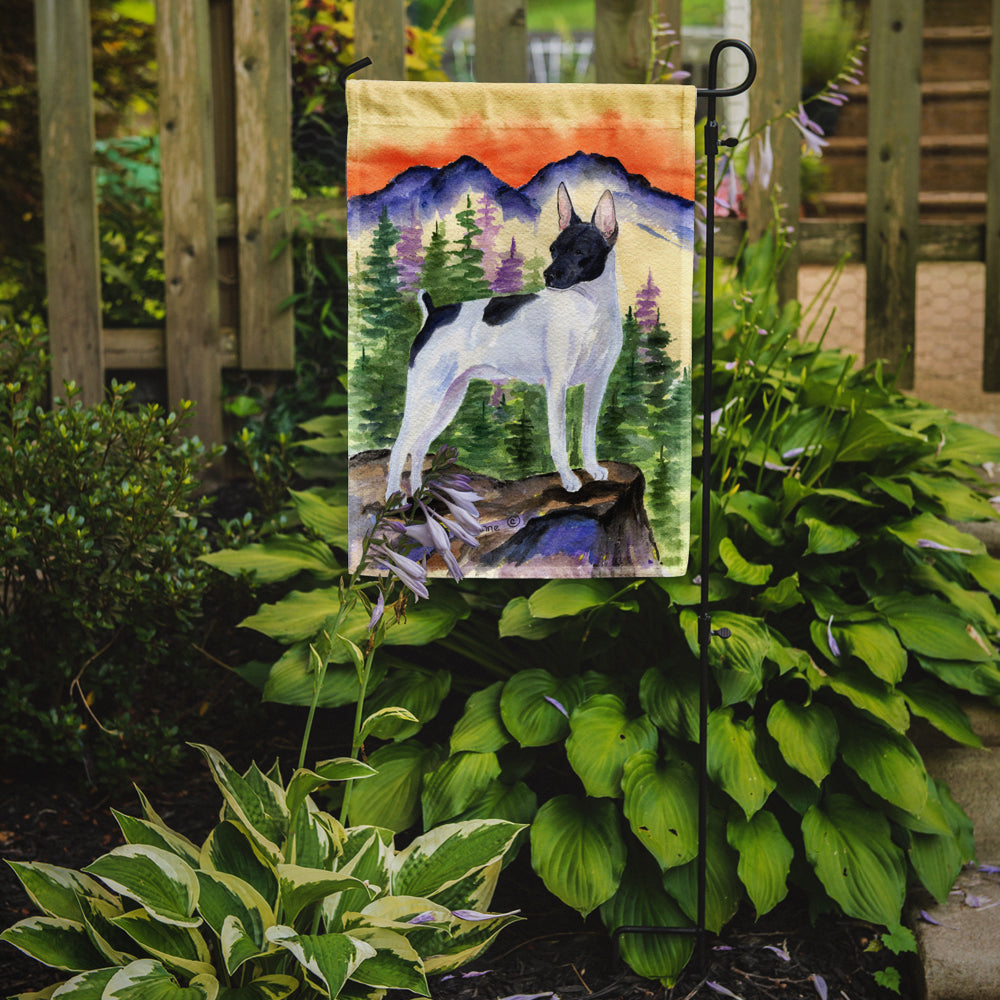 Rat Terrier Flag Garden Size.