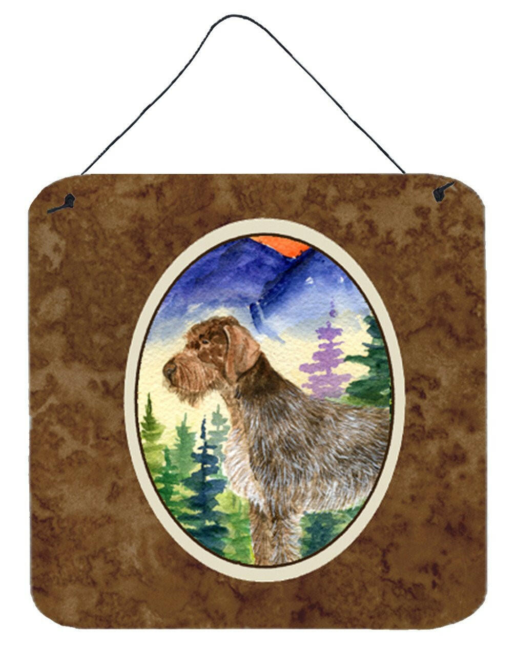 German Wirehaired Pointer Aluminium Metal Wall or Door Hanging Prints by Caroline&#39;s Treasures