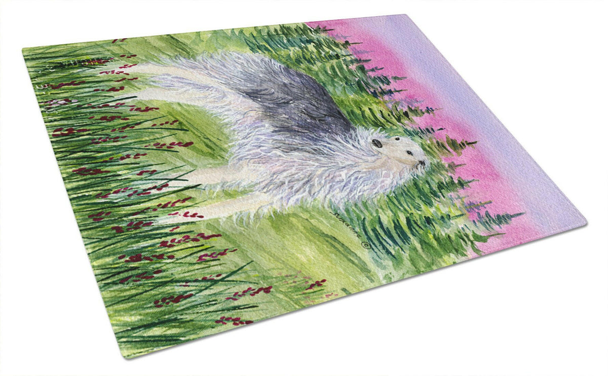 Borzoi Glass Cutting Board Large by Caroline&#39;s Treasures