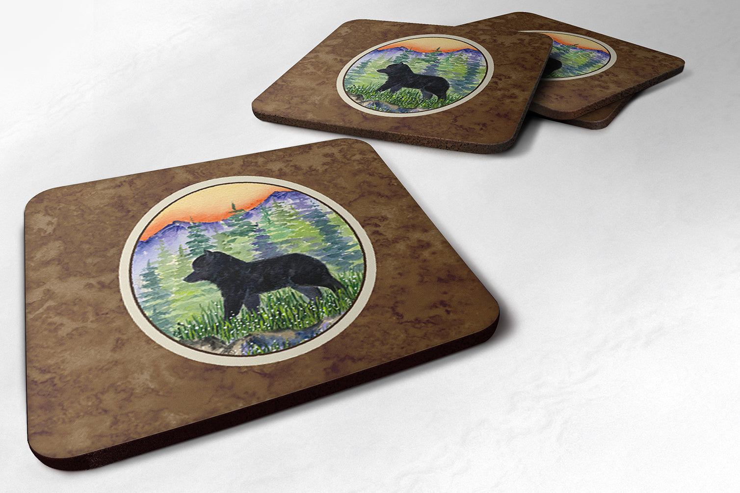 Set of 4 Schipperke Foam Coasters - the-store.com