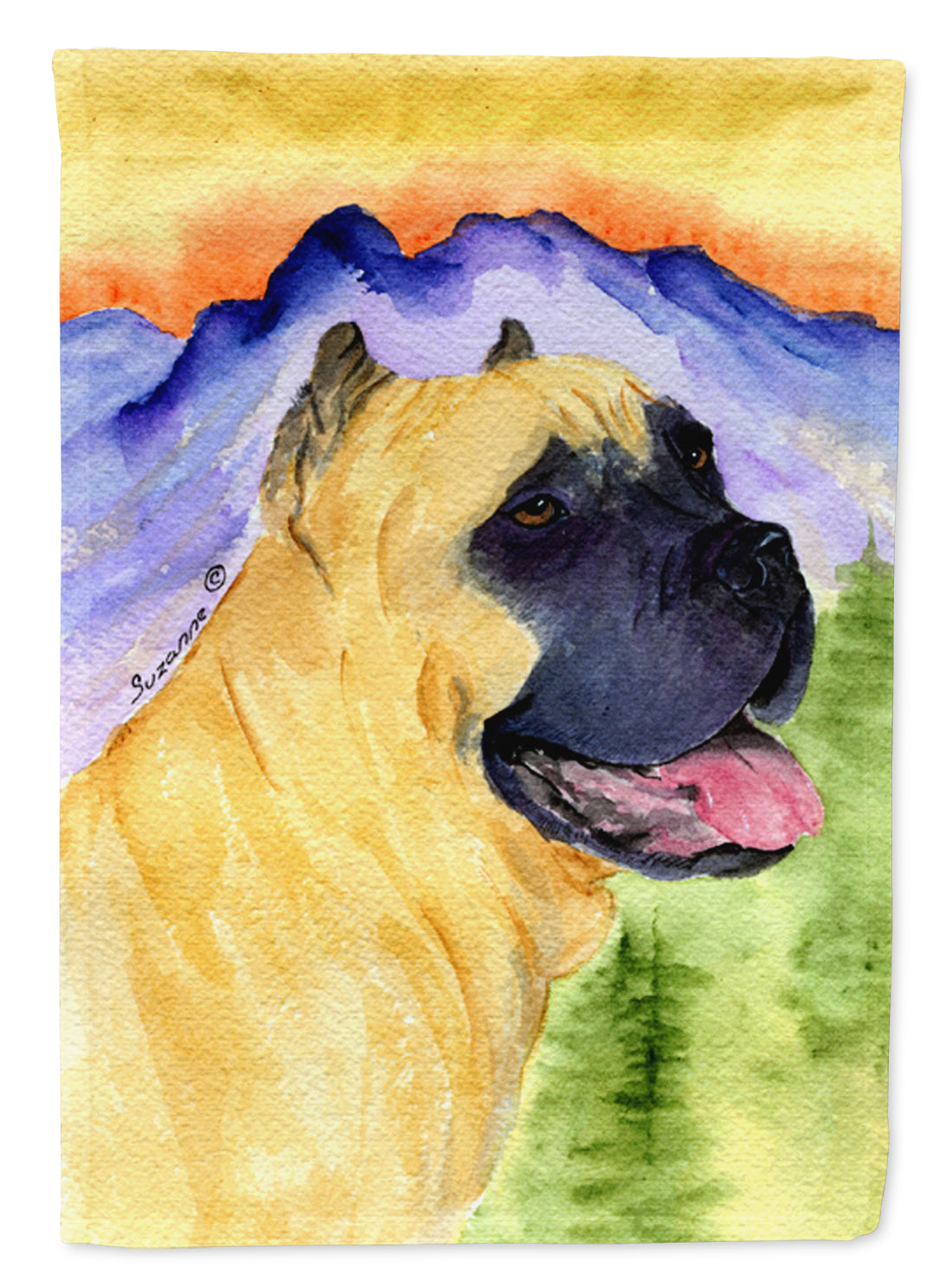 Cane Corso Flag Canvas House Size  the-store.com.