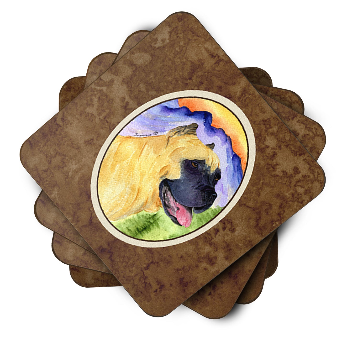 Set of 4 Cane Corso Foam Coasters - the-store.com