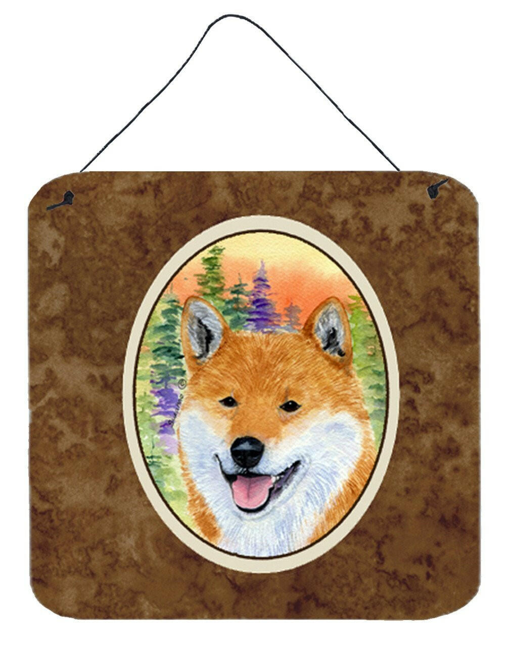 Shiba Inu Aluminium Metal Wall or Door Hanging Prints by Caroline's Treasures