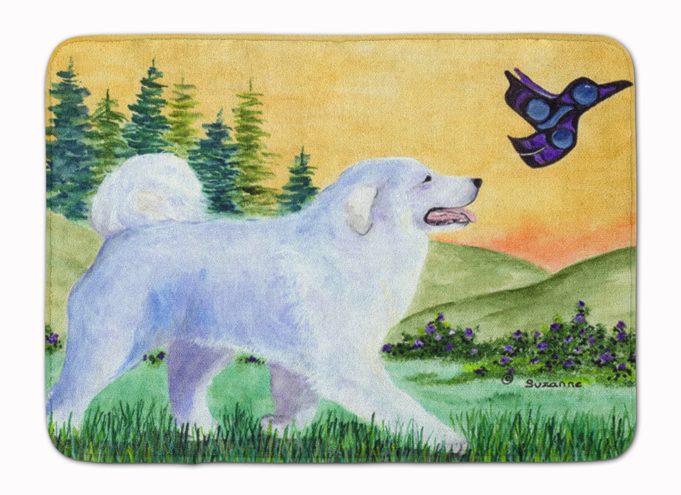 Great Pyrenees Machine Washable Memory Foam Mat SS8241RUG - the-store.com