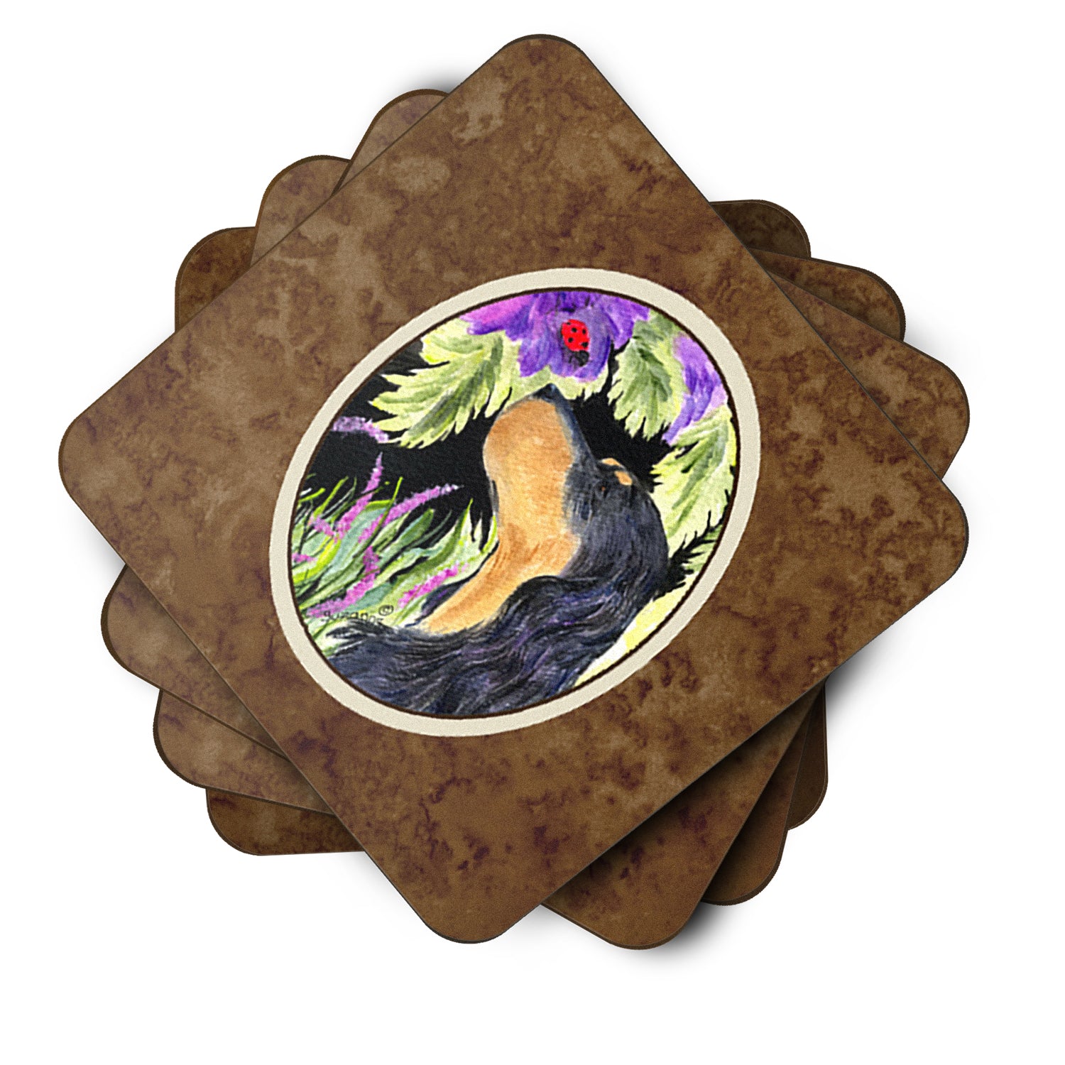 Set of 4 Gordon Setter Foam Coasters - the-store.com