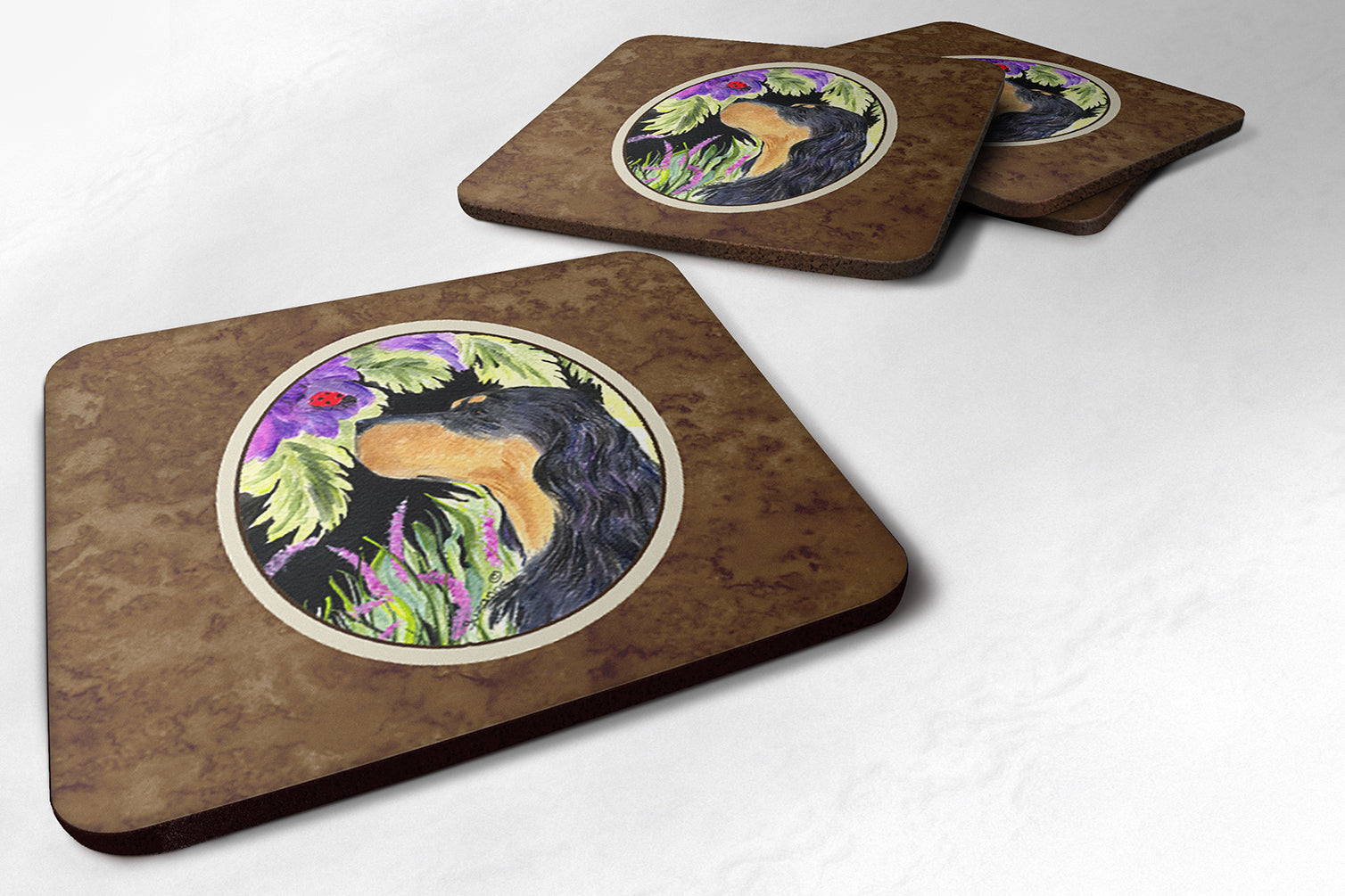 Set of 4 Gordon Setter Foam Coasters - the-store.com