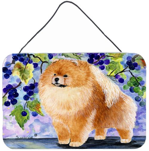 Pomeranian Indoor Aluminium Metal Wall or Door Hanging Prints by Caroline's Treasures