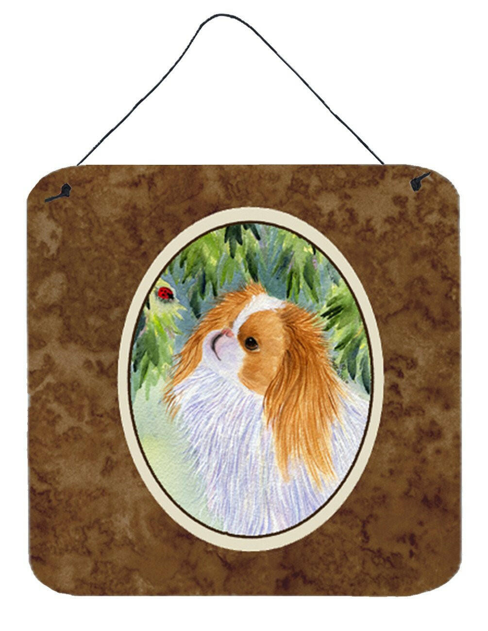 Japanese Chin Aluminium Metal Wall or Door Hanging Prints by Caroline&#39;s Treasures