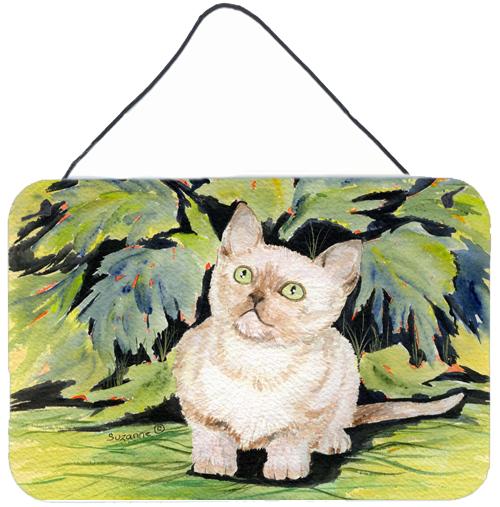 Cat - Burmese Indoor Aluminium Metal Wall or Door Hanging Prints by Caroline&#39;s Treasures