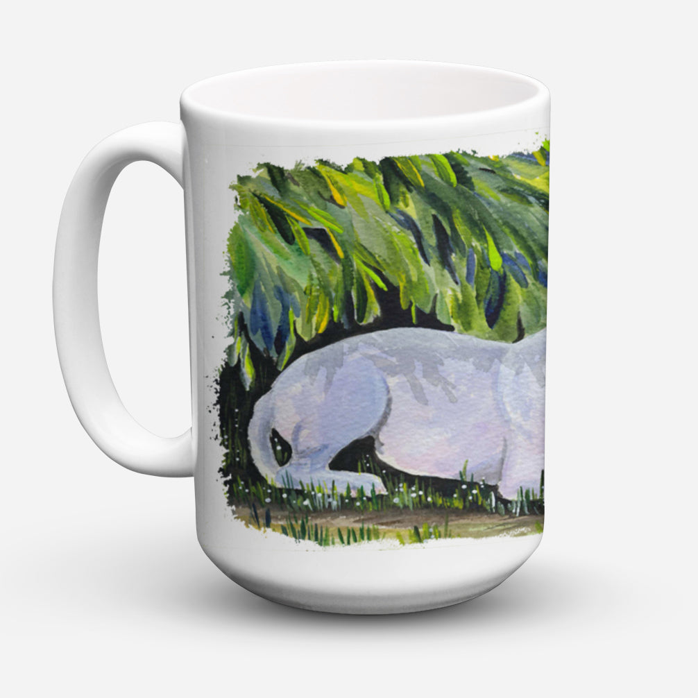 Bull Terrier Dishwasher Safe Microwavable Ceramic Coffee Mug 15 ounce SS8266CM15  the-store.com.