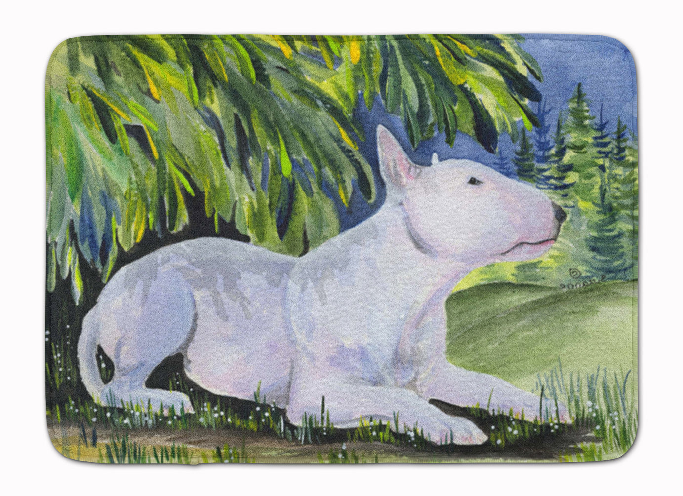 Bull Terrier Machine Washable Memory Foam Mat SS8266RUG - the-store.com