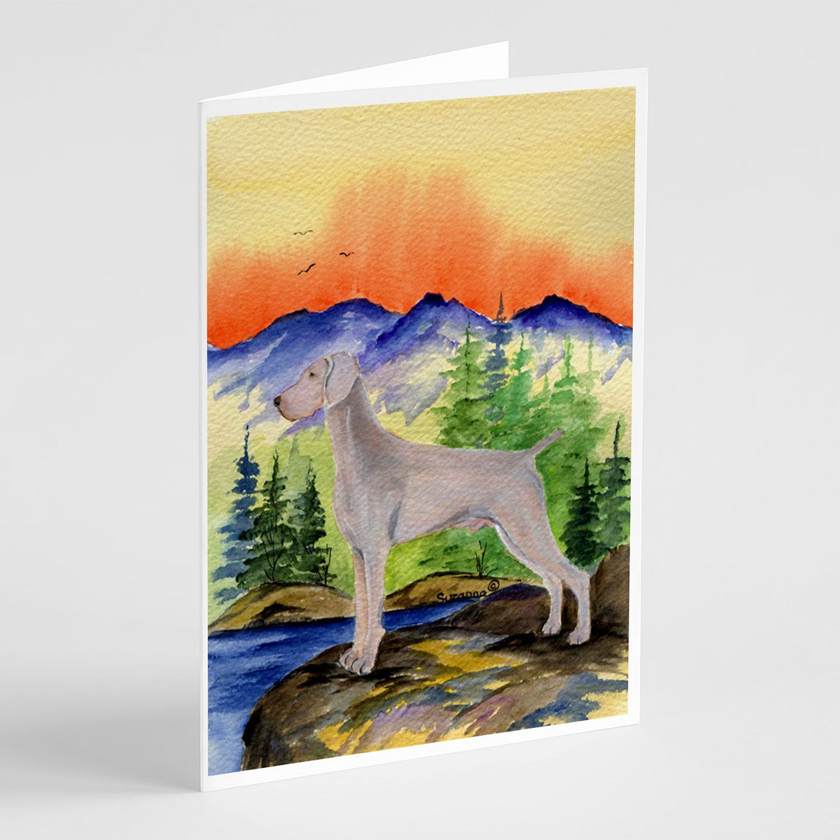 Buy this Weimaraner Greeting Cards and Envelopes Pack of 8