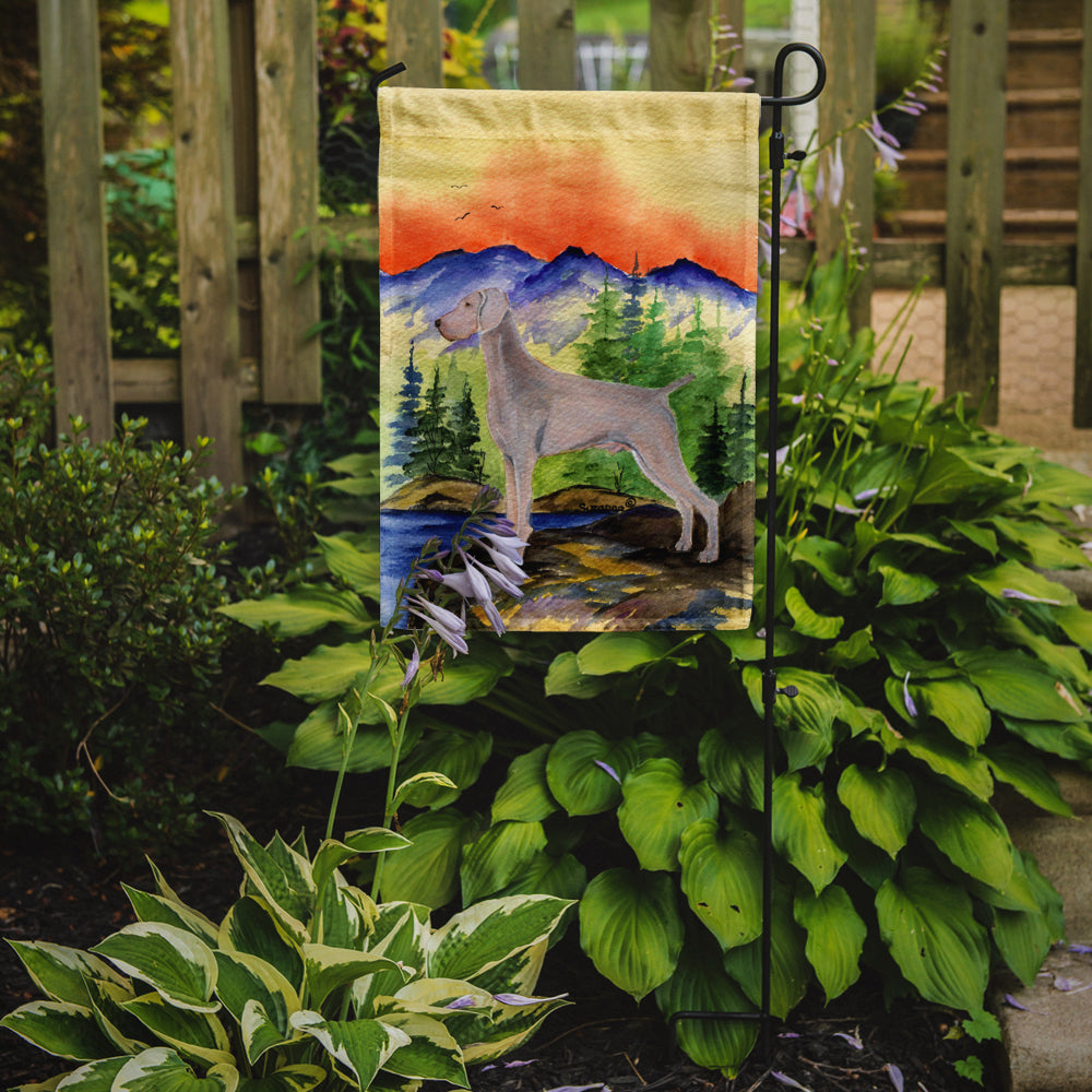 Weimaraner Flag Garden Size.