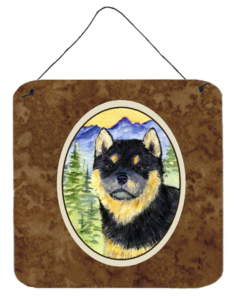 Shiba Inu Aluminium Metal Wall or Door Hanging Prints by Caroline's Treasures