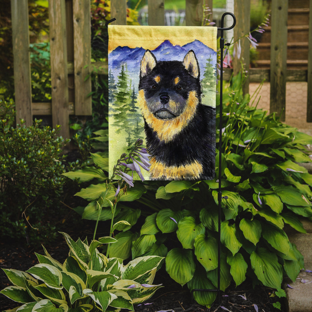 Shiba Inu Flag Garden Size.