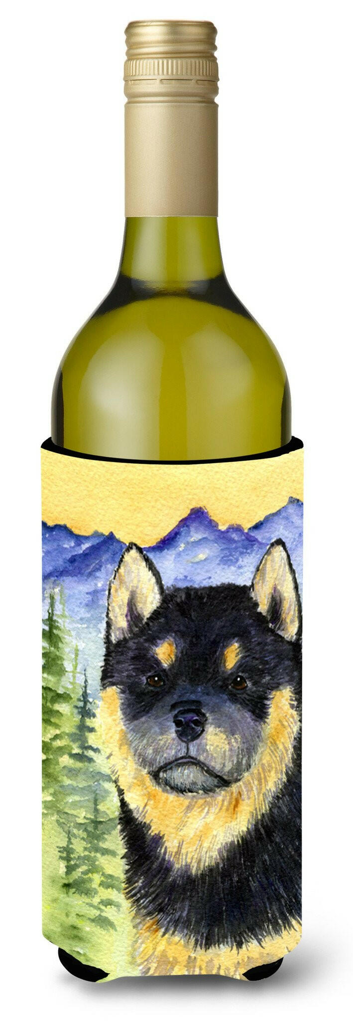 Shiba Inu Wine Bottle Beverage Insulator Beverage Insulator Hugger SS8274LITERK by Caroline's Treasures