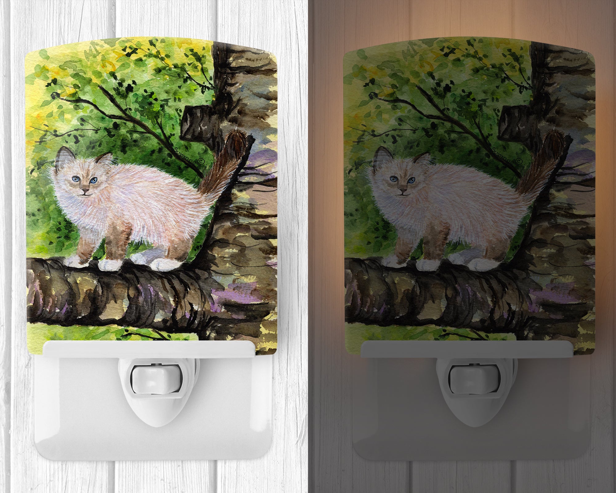 Cat - Birman Ceramic Night Light SS8278CNL - the-store.com