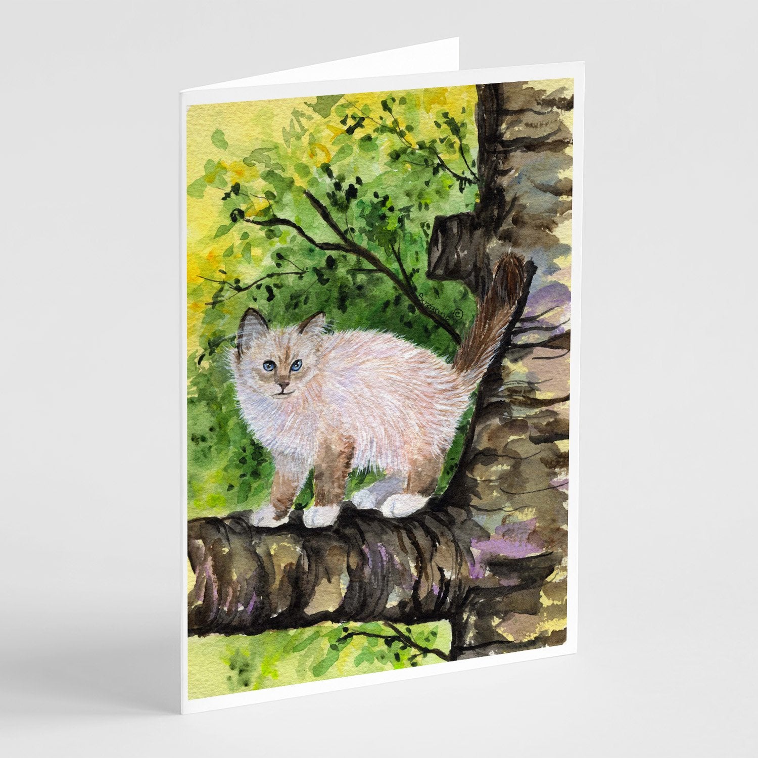 Buy this Cat - Birman Greeting Cards and Envelopes Pack of 8