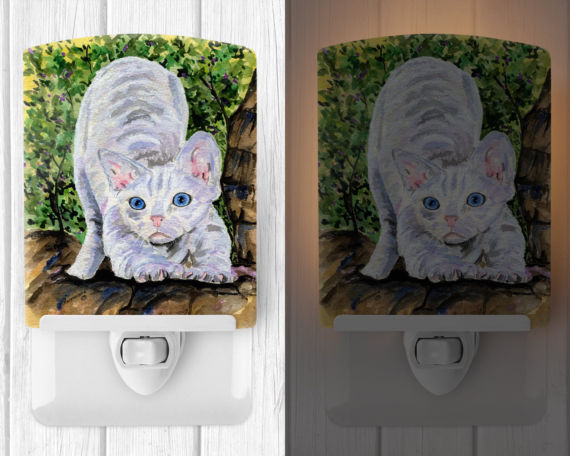 Cat - Devon Rex Ceramic Night Light SS8280CNL - the-store.com