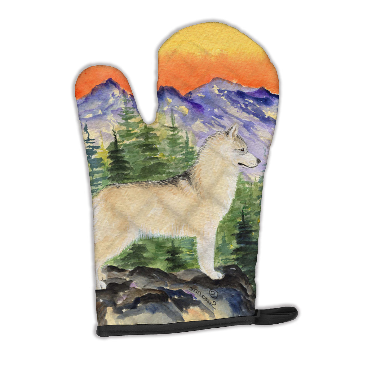 Siberian Husky Oven Mitt SS8285OVMT  the-store.com.