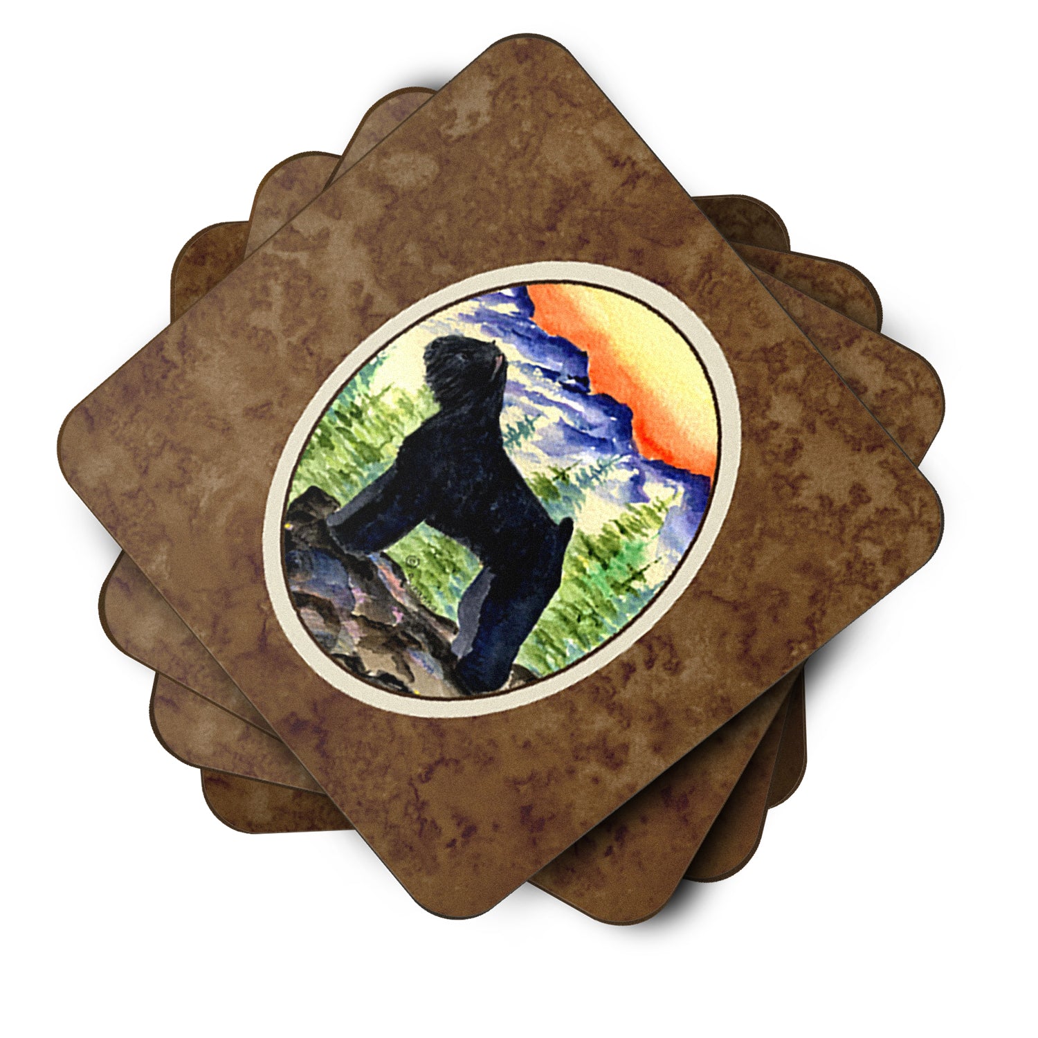 Set of 4 Bouvier des Flandres Foam Coasters - the-store.com