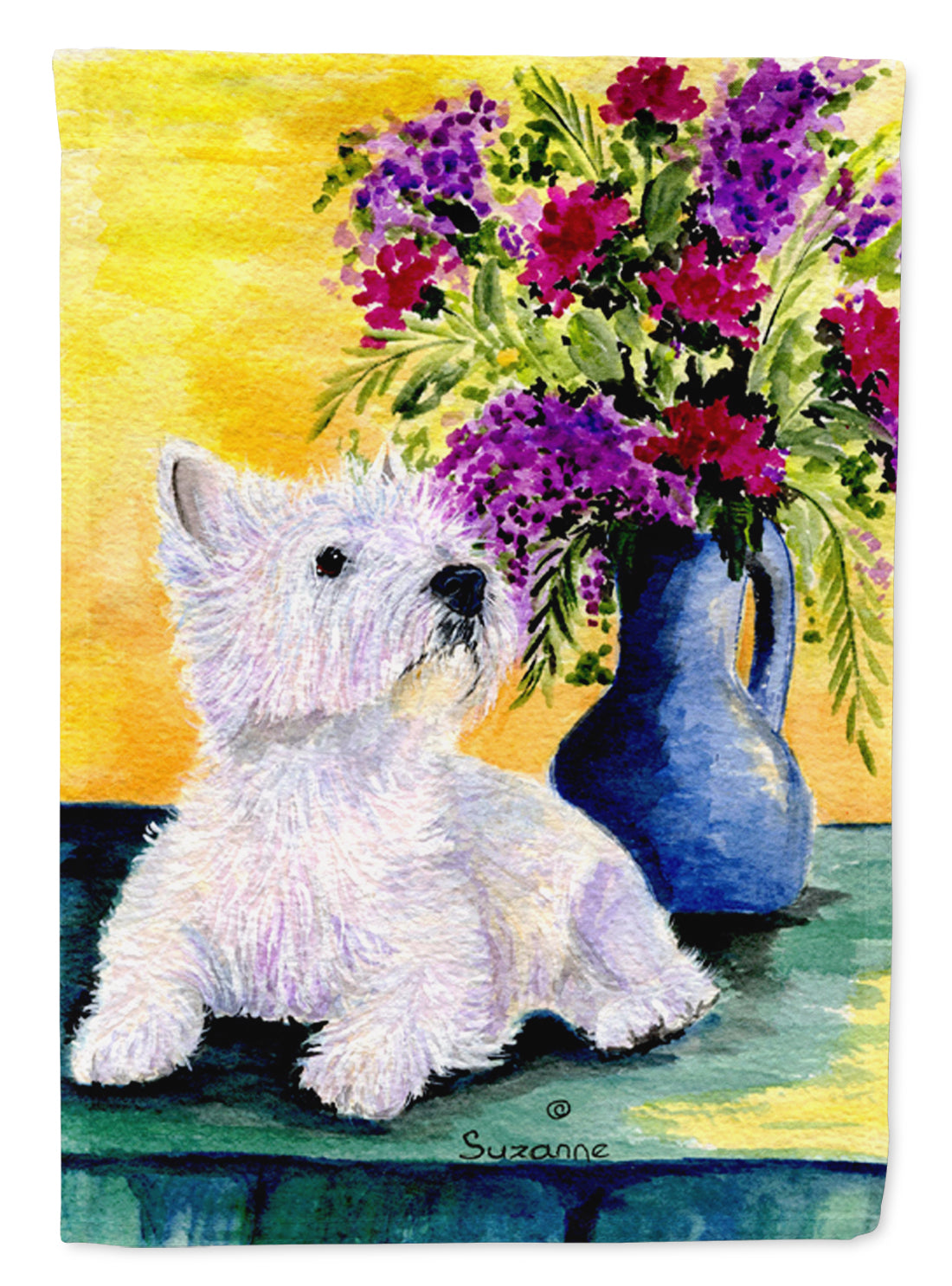 Westie Flag Garden Size.