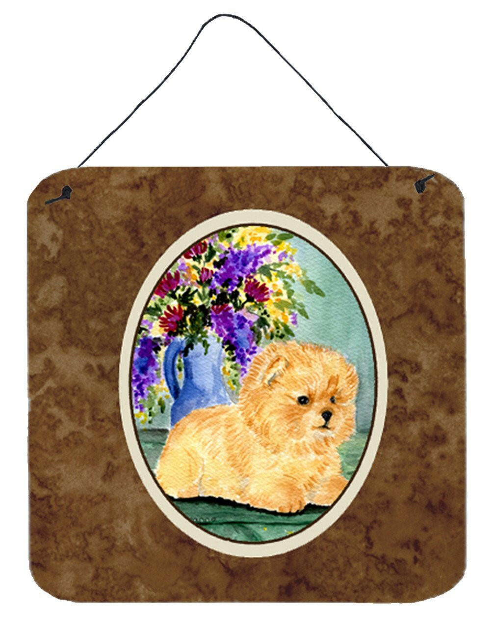 Pomeranian Aluminium Metal Wall or Door Hanging Prints by Caroline's Treasures