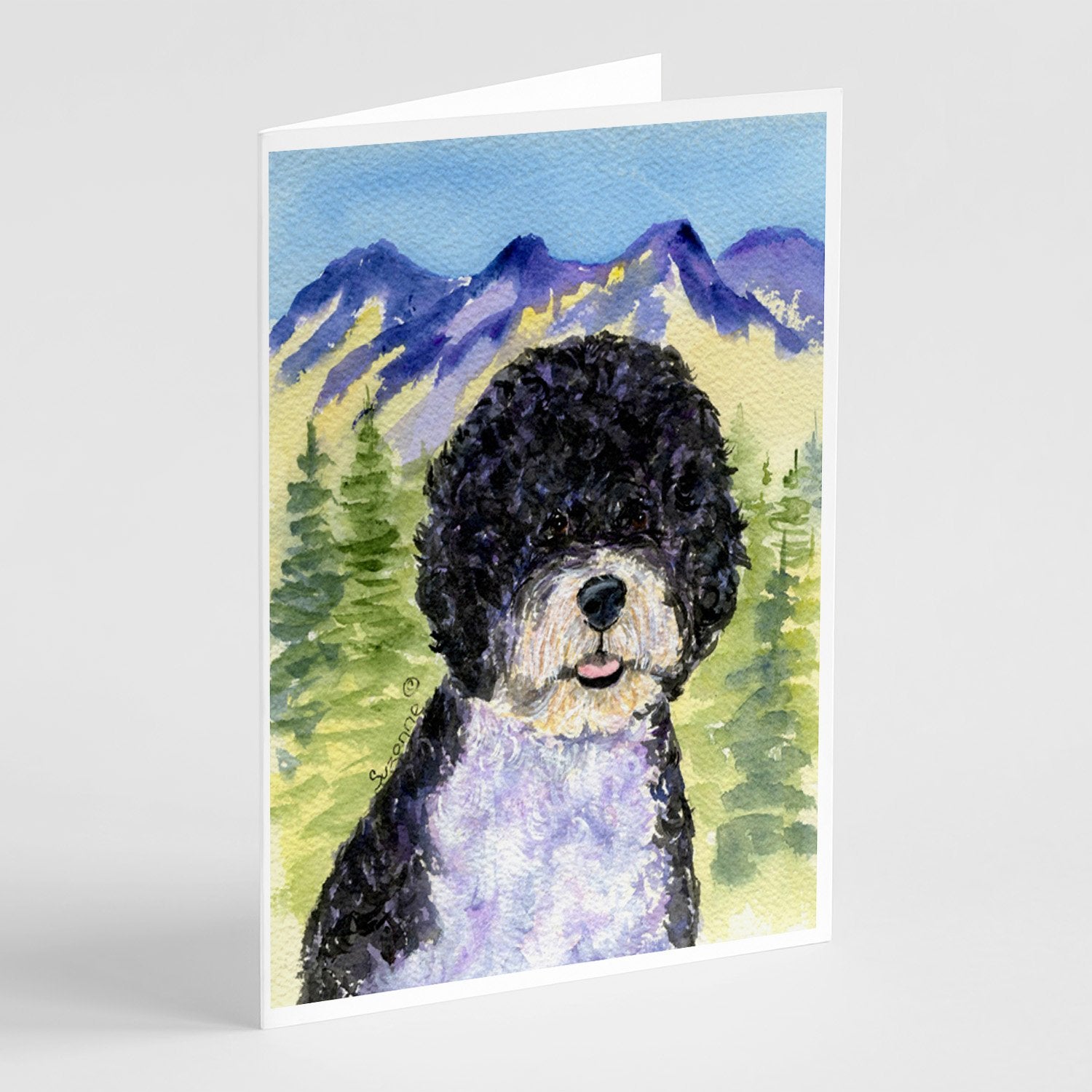 Buy this Portuguese Water Dog Greeting Cards and Envelopes Pack of 8