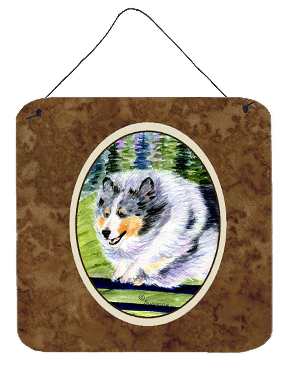 Sheltie Aluminium Metal Wall or Door Hanging Prints by Caroline's Treasures