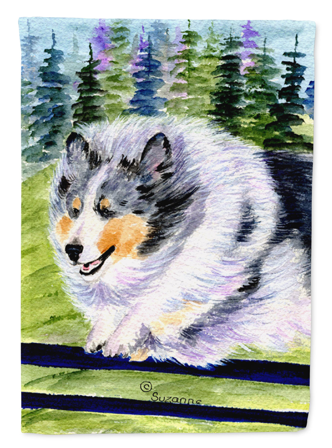 Sheltie Flag Garden Size.